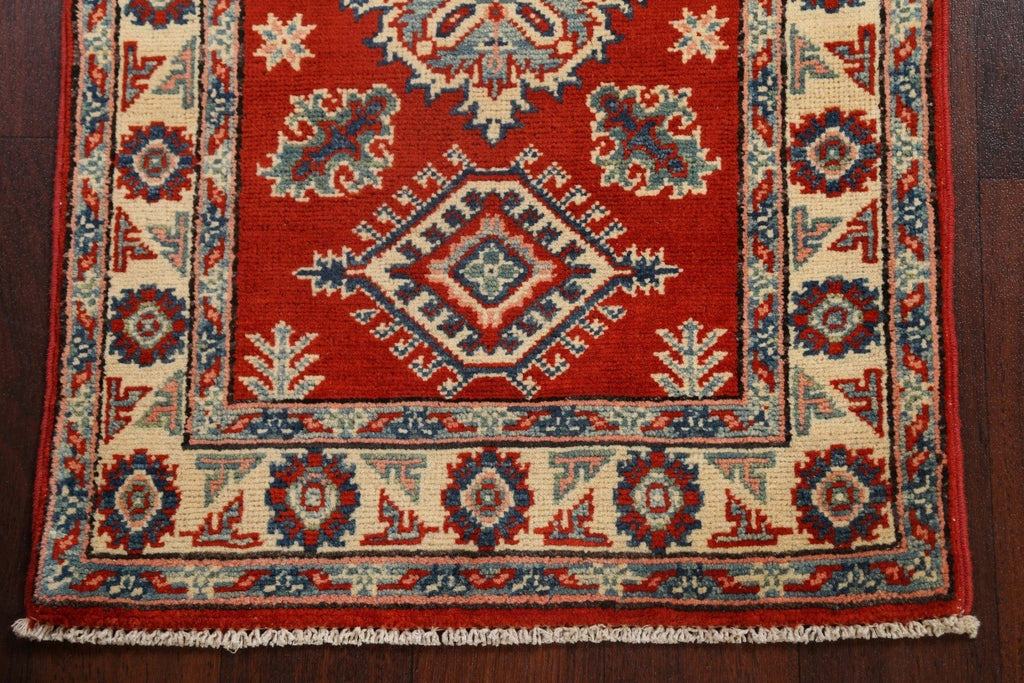 Geometric Kazak Oriental Area Rug 2x3