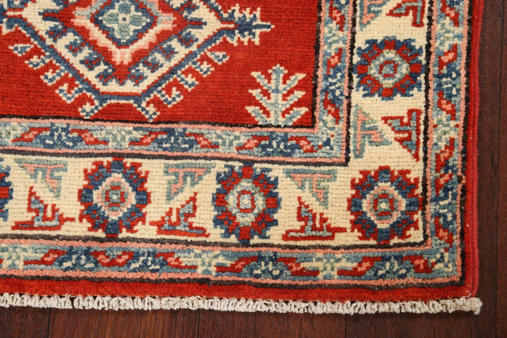 Geometric Kazak Oriental Area Rug 2x3