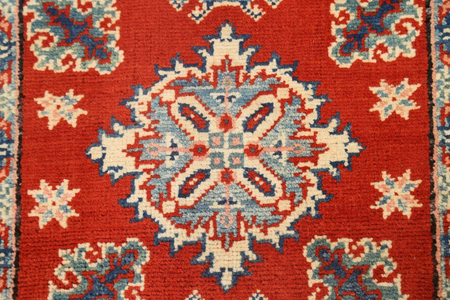 Geometric Kazak Oriental Area Rug 2x3