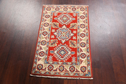 Geometric Kazak Oriental Area Rug 2x3