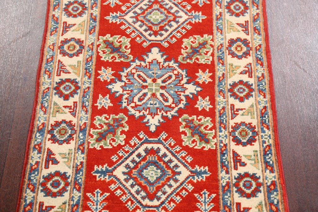 Geometric Kazak Oriental Area Rug 2x3