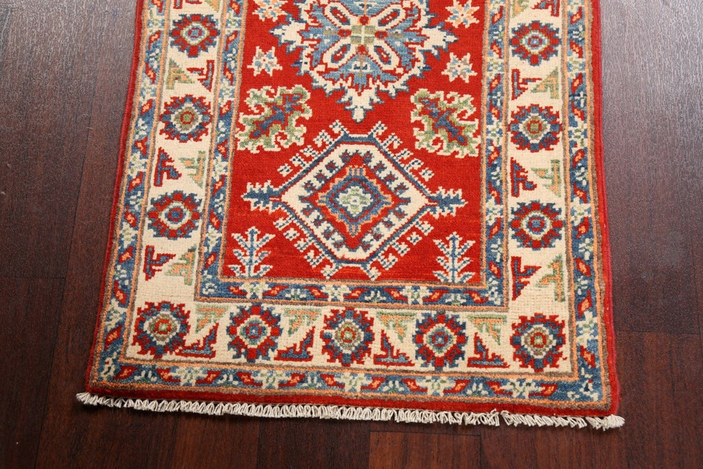 Geometric Kazak Oriental Area Rug 2x3