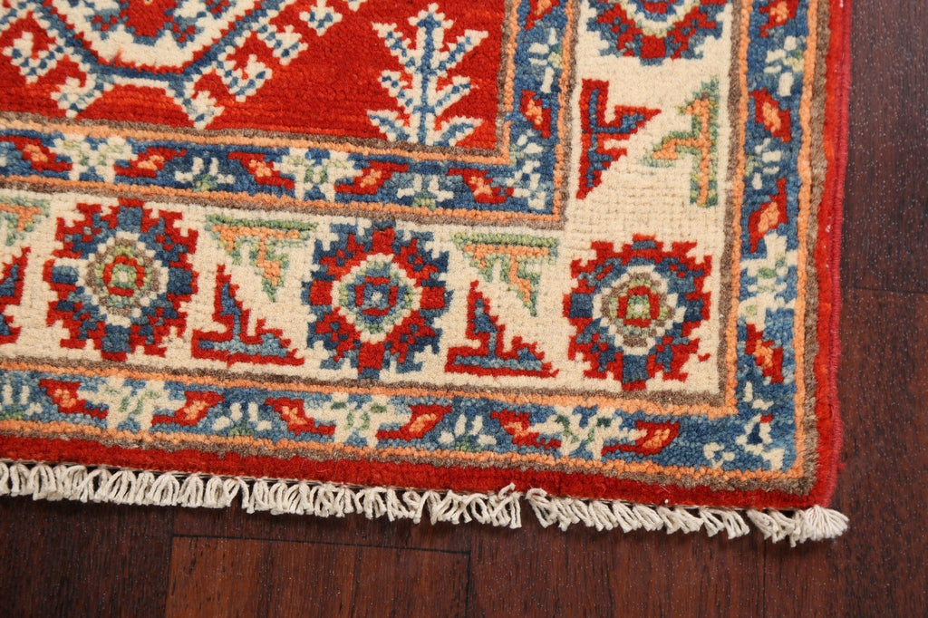 Geometric Kazak Oriental Area Rug 2x3