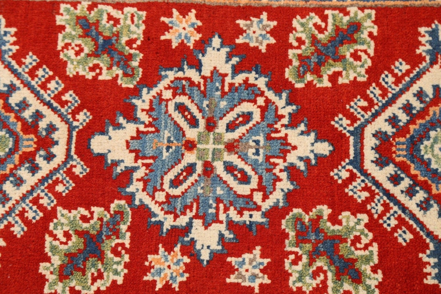 Geometric Kazak Oriental Area Rug 2x3