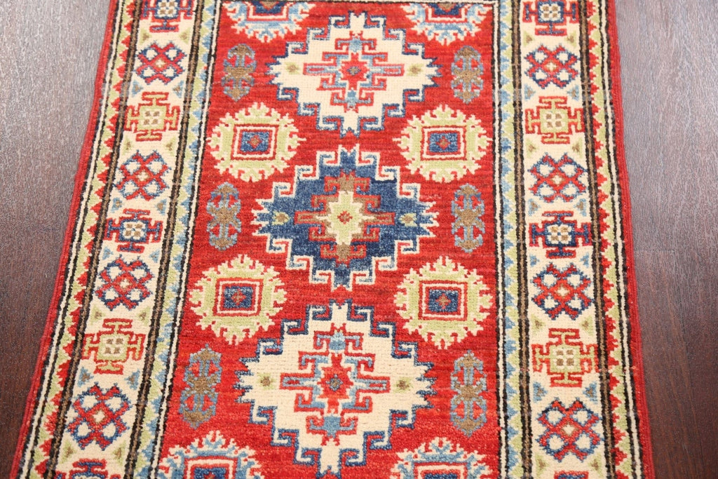 Geometric Kazak Oriental Area Rug 2x3