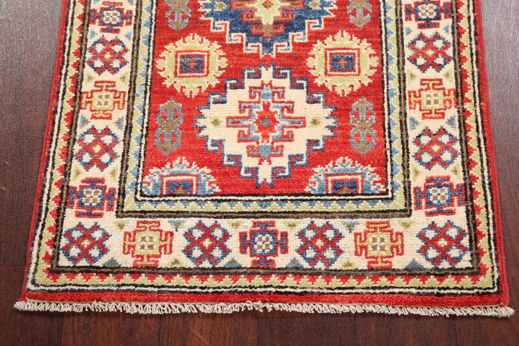 Geometric Kazak Oriental Area Rug 2x3