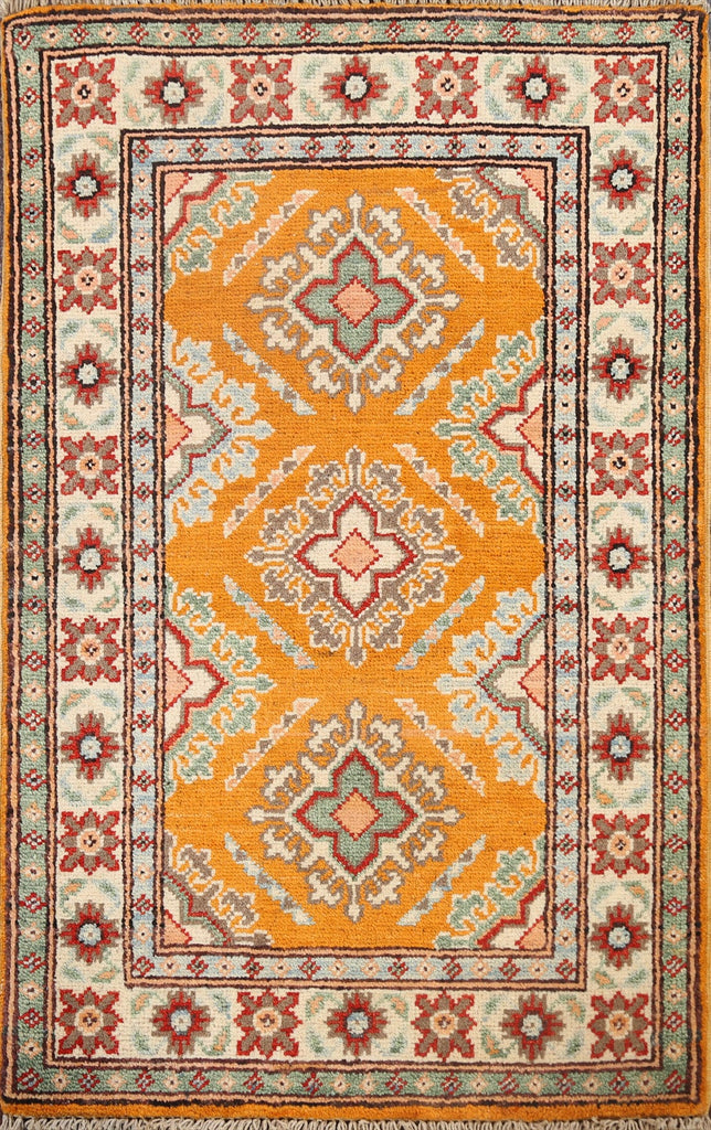 Geometric Kazak Oriental Area Rug 2x3