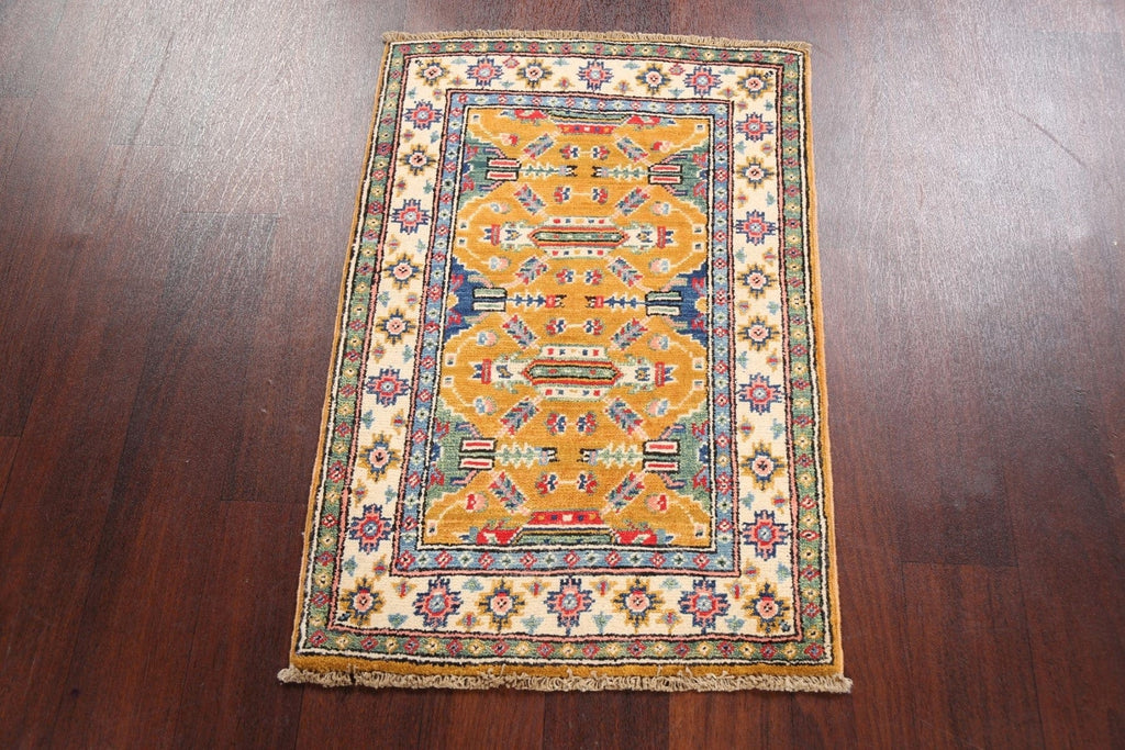 Geometric Kazak Oriental Area Rug 2x3