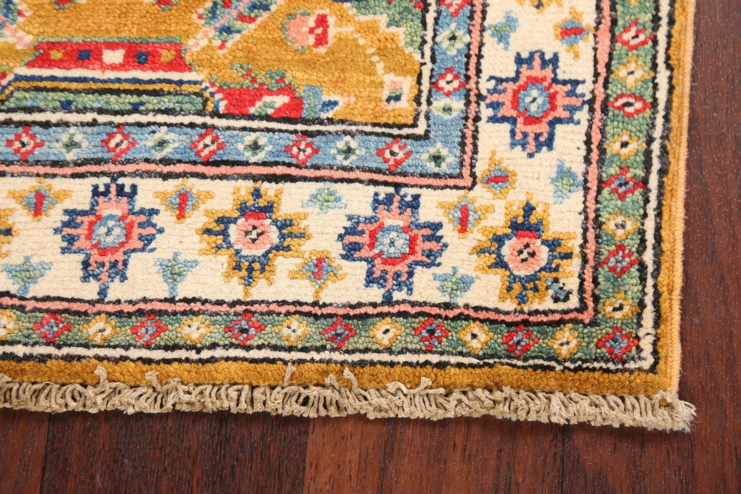 Geometric Kazak Oriental Area Rug 2x3