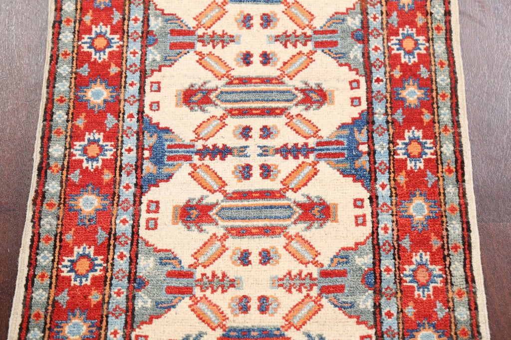 Geometric Kazak Oriental Area Rug 2x3