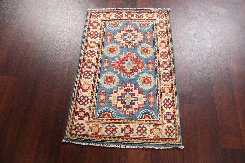 Geometric Kazak Oriental Area Rug 2x3