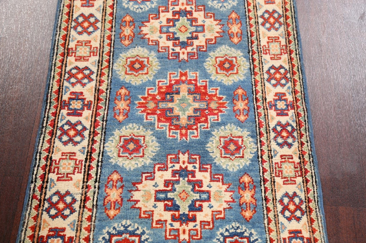 Geometric Kazak Oriental Area Rug 2x3