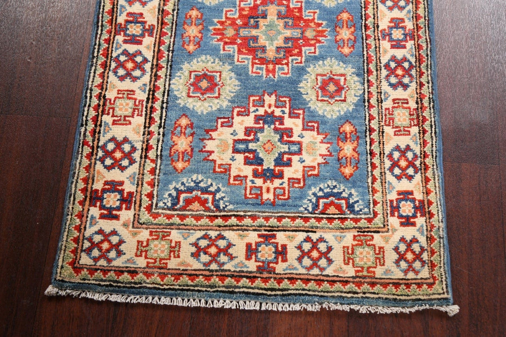 Geometric Kazak Oriental Area Rug 2x3