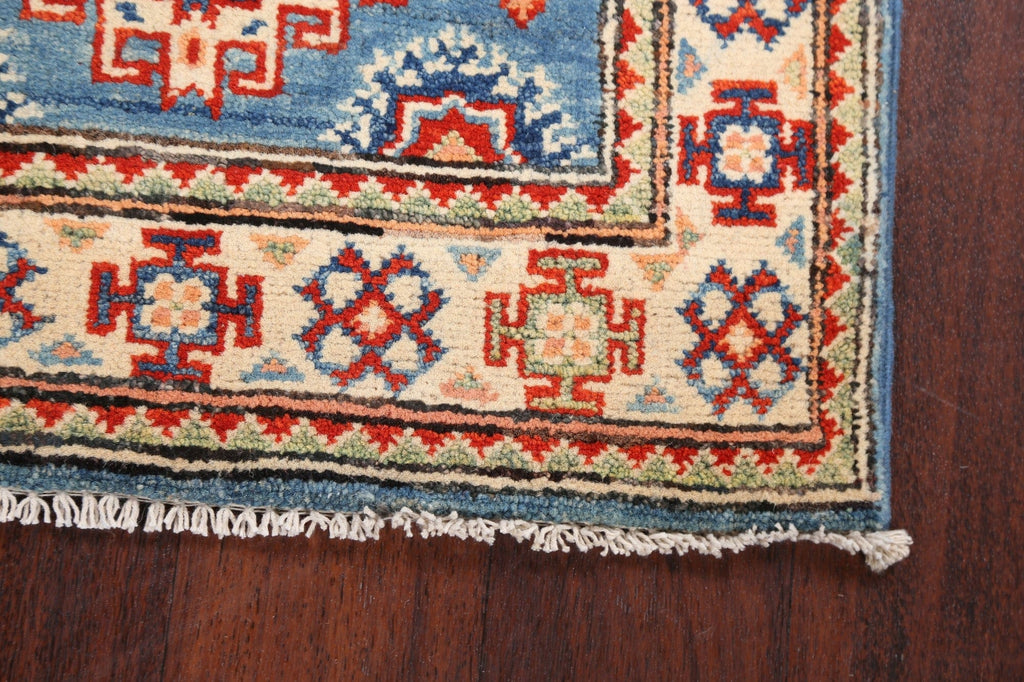 Geometric Kazak Oriental Area Rug 2x3