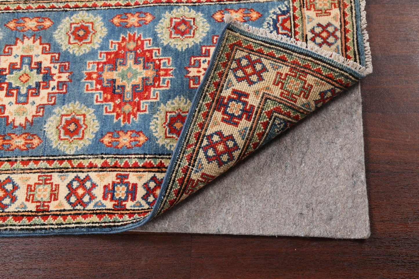 Geometric Kazak Oriental Area Rug 2x3