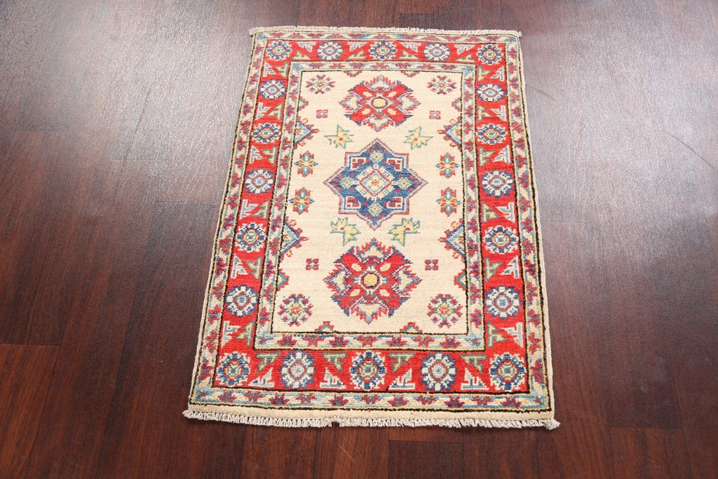 Geometric Kazak Oriental Area Rug 2x3