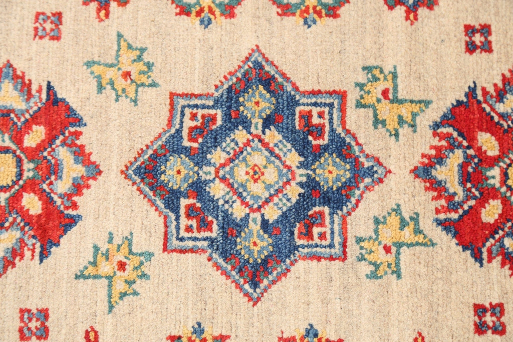 Geometric Kazak Oriental Area Rug 2x3