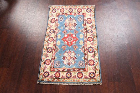 Geometric Kazak Oriental Area Rug 2x3