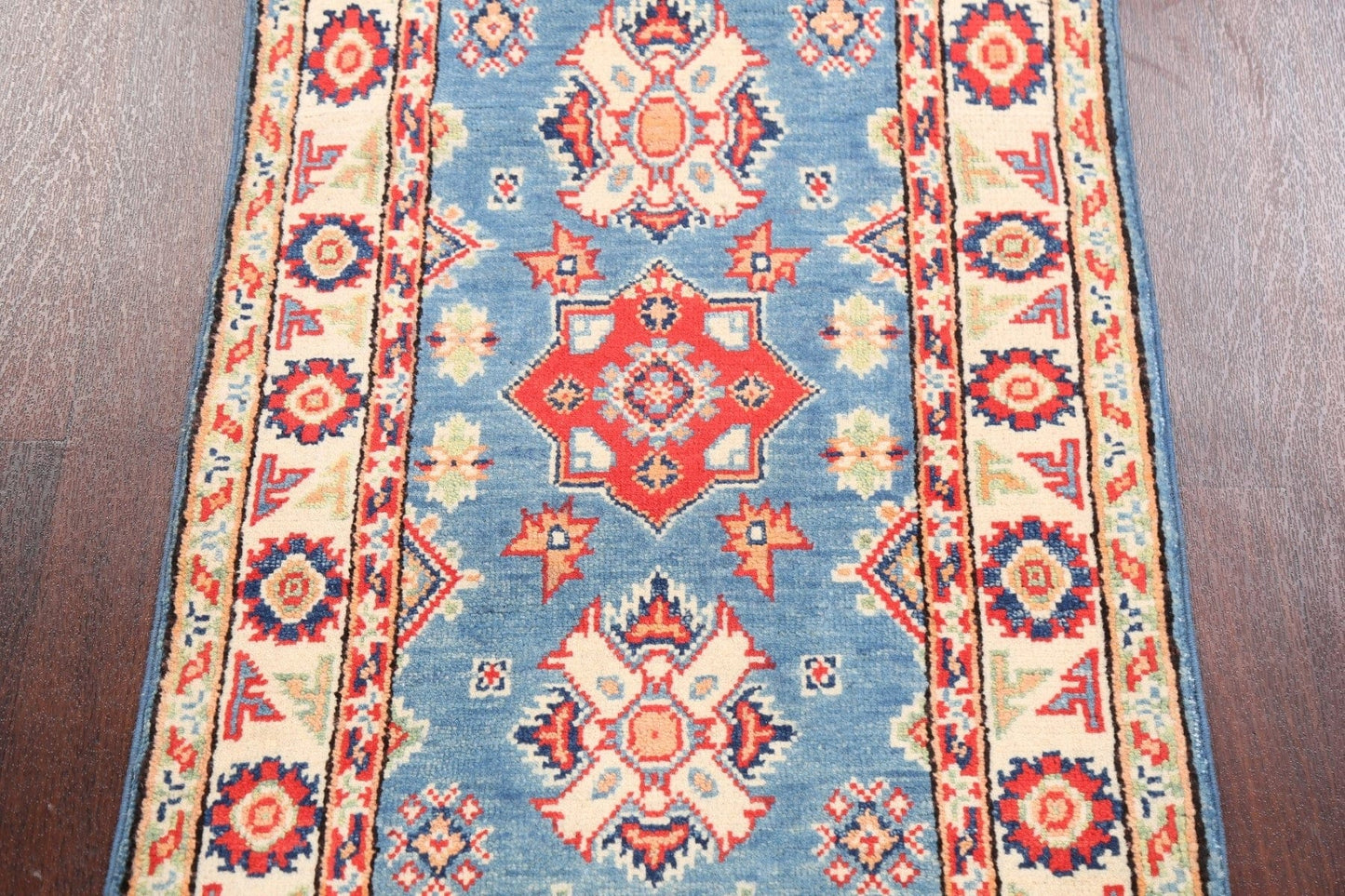 Geometric Kazak Oriental Area Rug 2x3