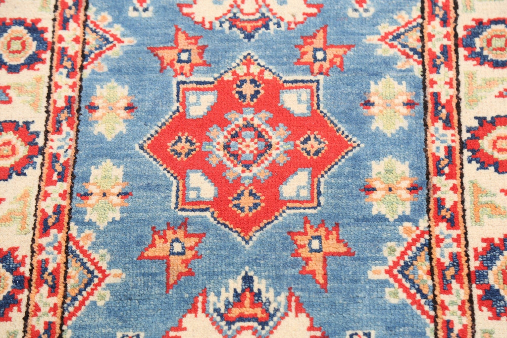 Geometric Kazak Oriental Area Rug 2x3