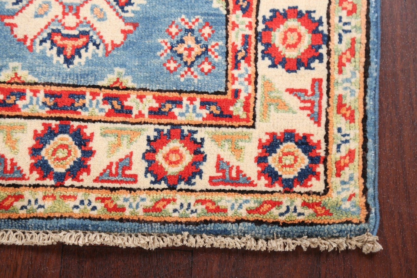 Geometric Kazak Oriental Area Rug 2x3