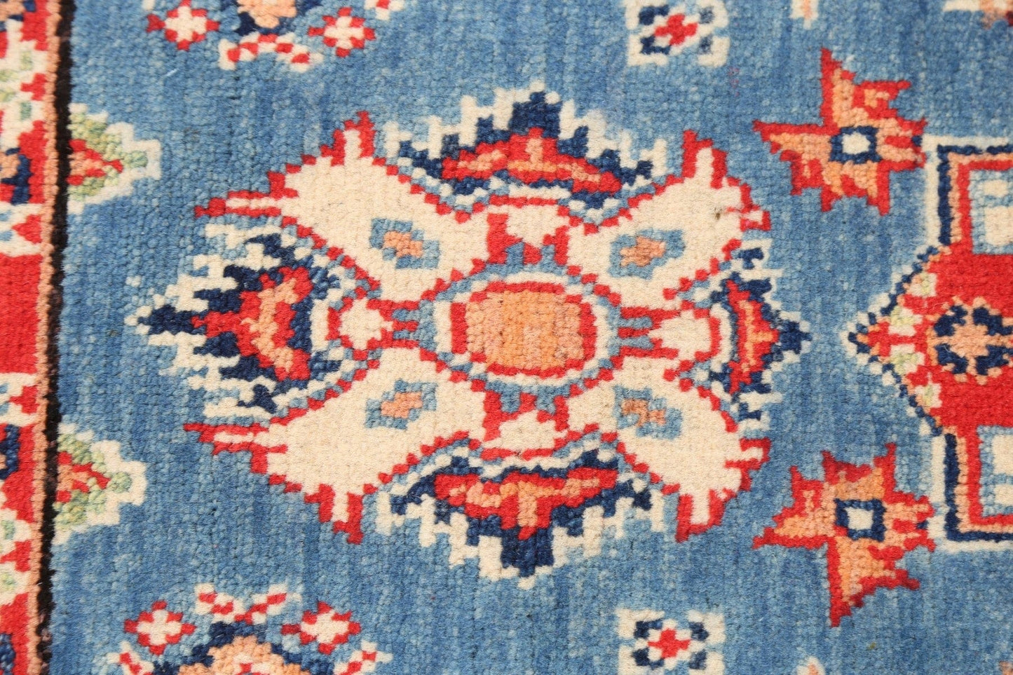 Geometric Kazak Oriental Area Rug 2x3