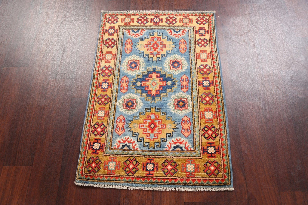 Geometric Kazak Oriental Area Rug 2x3