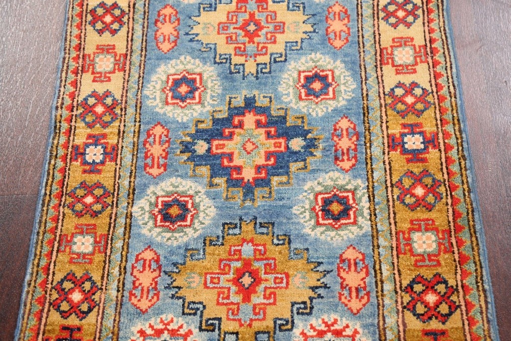 Geometric Kazak Oriental Area Rug 2x3