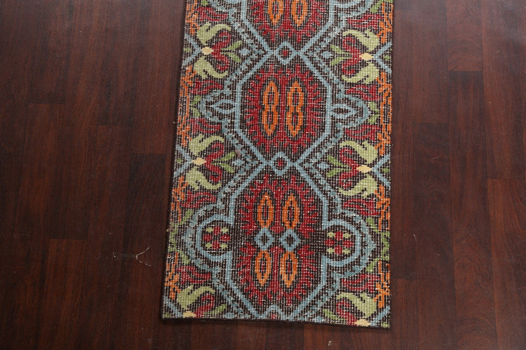 Geometric Abstract Oriental Runner Rug 3x8