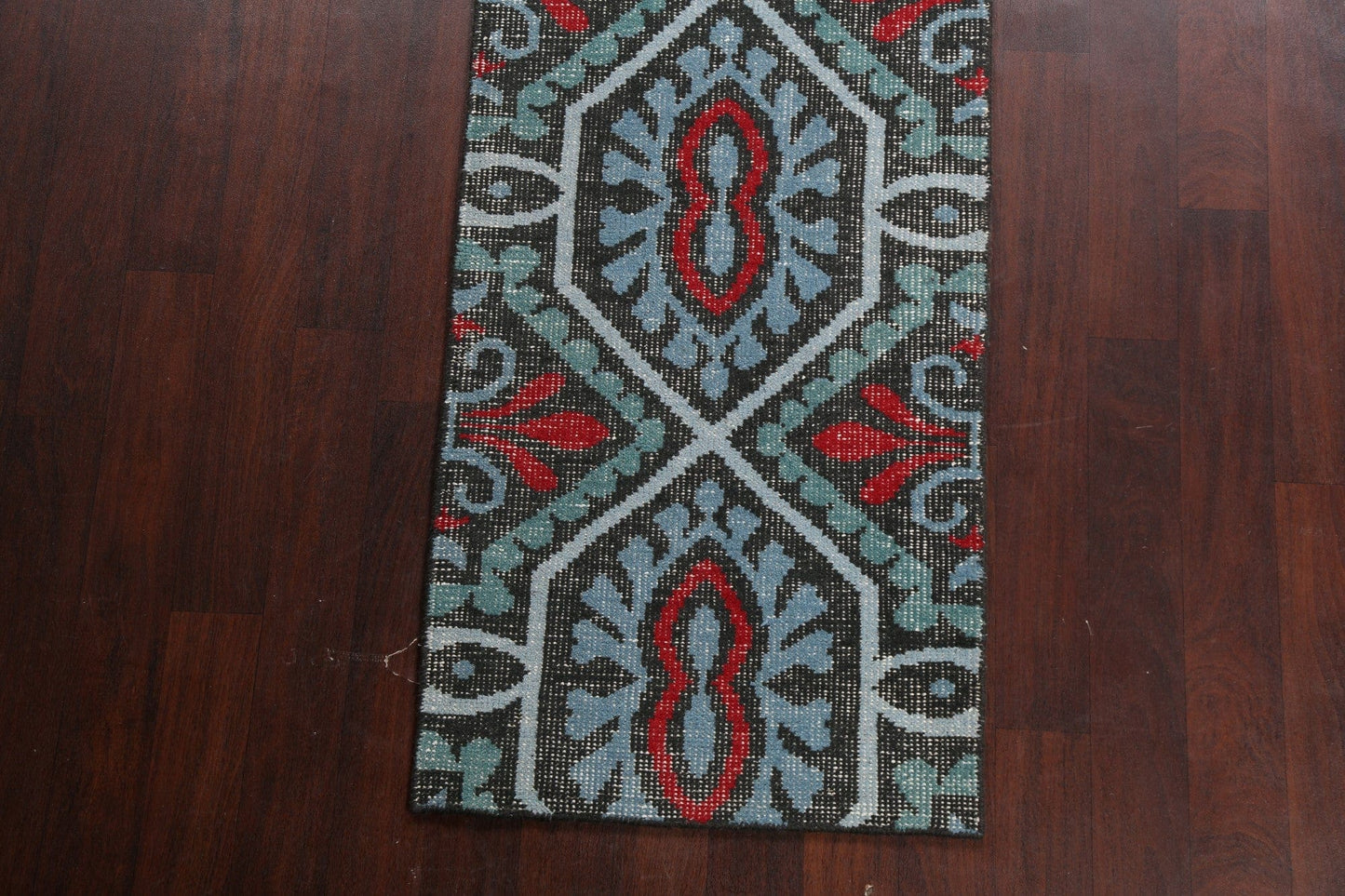 Geometric Abstract Oriental Runner Rug 3x8