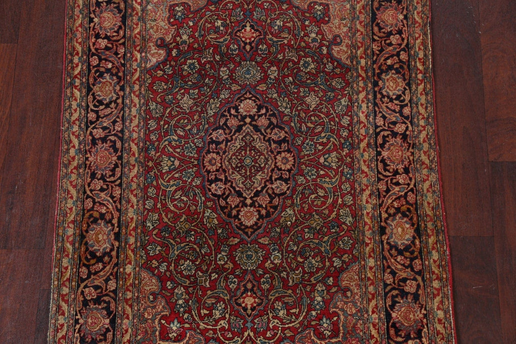 Pre-1900 Antique Vegetable Dye Kerman Lavar Persian Area Rug 3x5