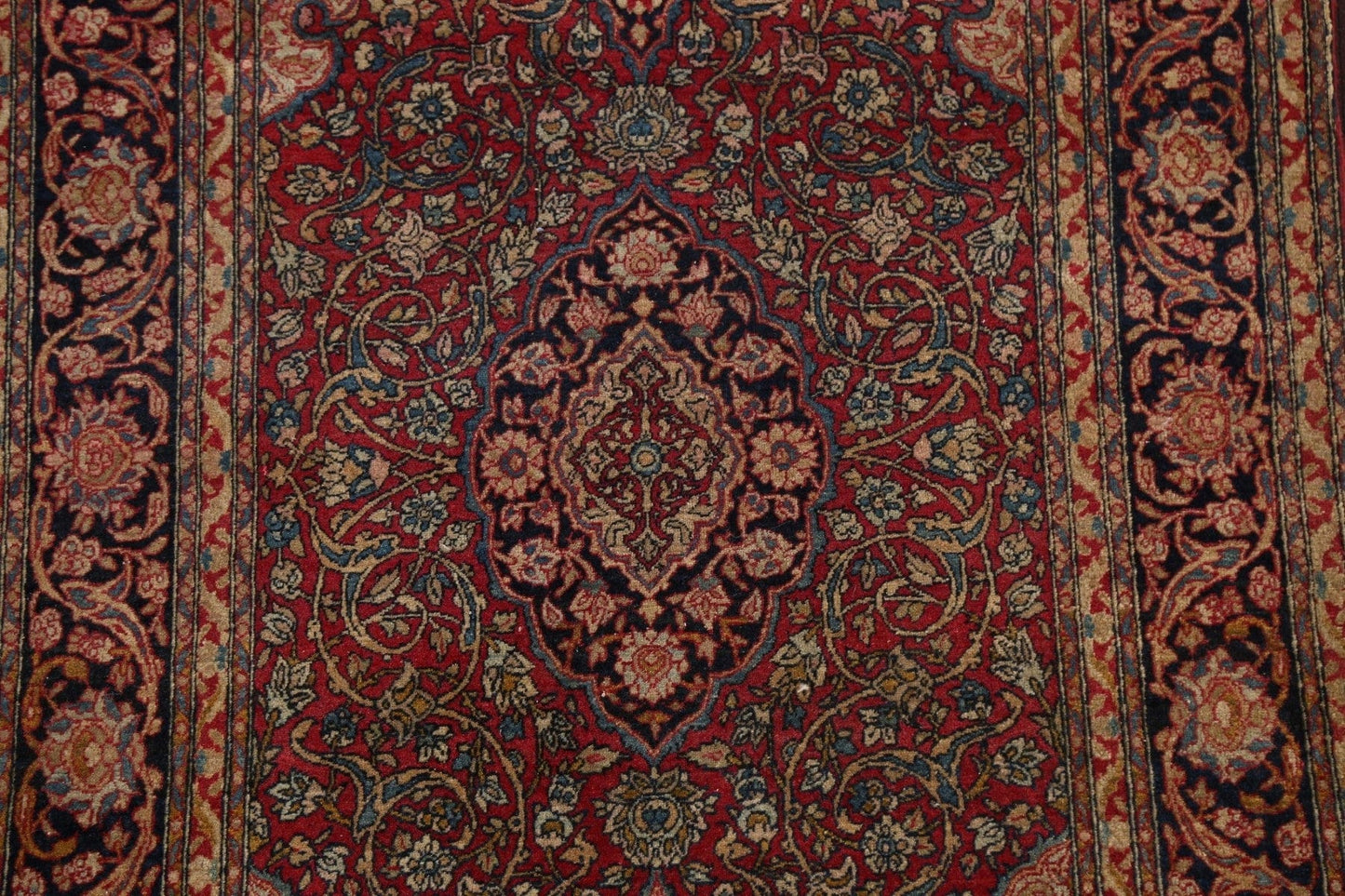 Pre-1900 Antique Vegetable Dye Kerman Lavar Persian Area Rug 3x5