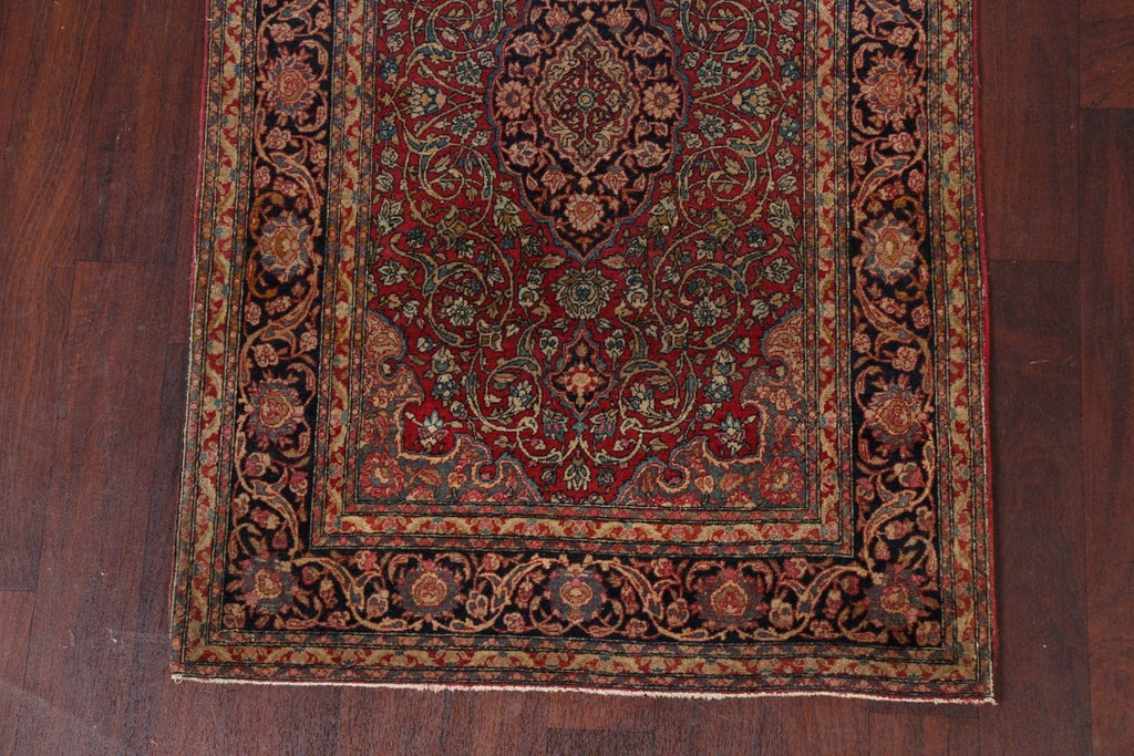 Pre-1900 Antique Vegetable Dye Kerman Lavar Persian Area Rug 3x5