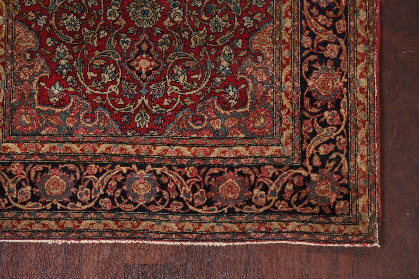 Pre-1900 Antique Vegetable Dye Kerman Lavar Persian Area Rug 3x5