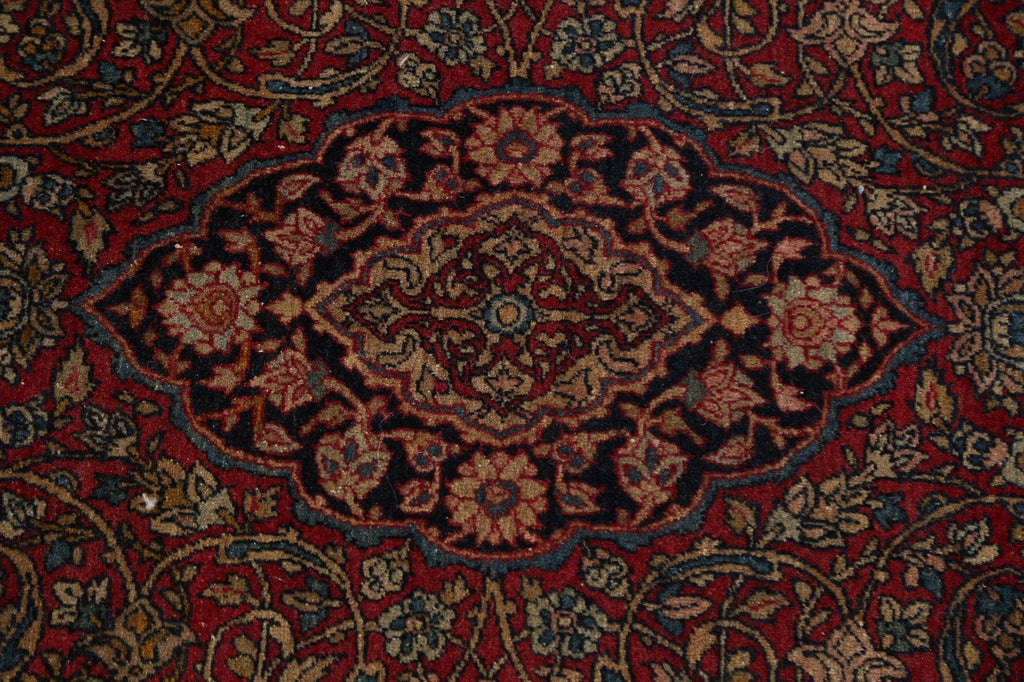 Pre-1900 Antique Vegetable Dye Kerman Lavar Persian Area Rug 3x5