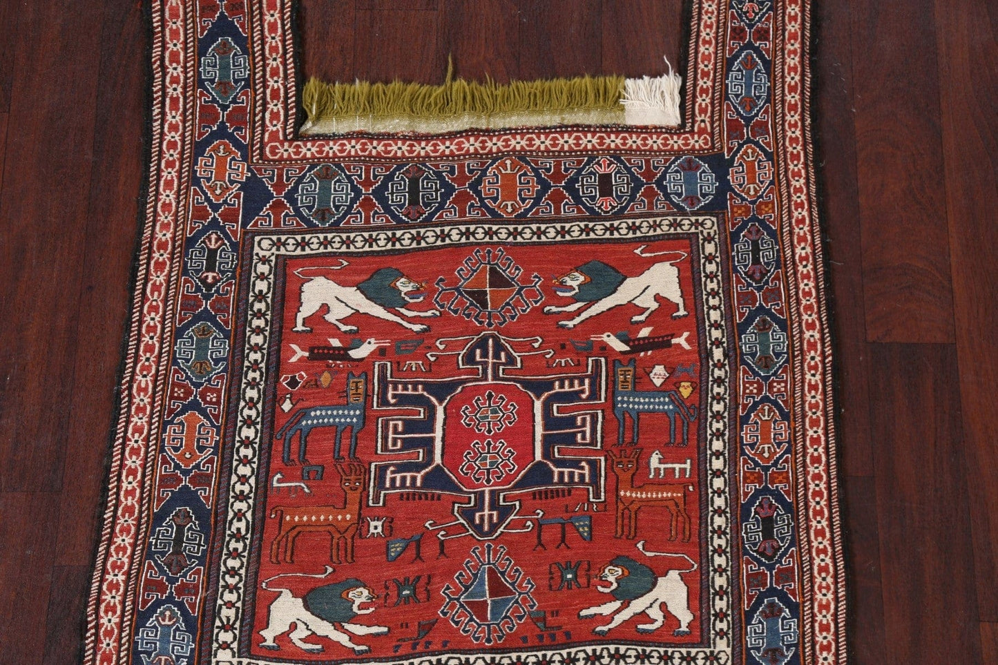 Vegetable Dye Kilim Qashqai Persian Area Rug 3x4