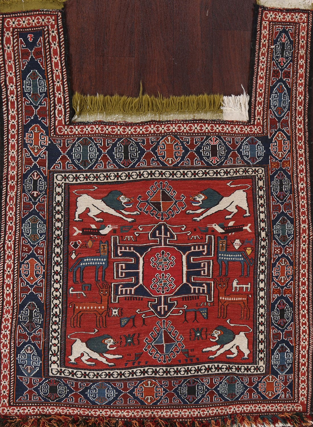 Vegetable Dye Kilim Qashqai Persian Area Rug 3x4