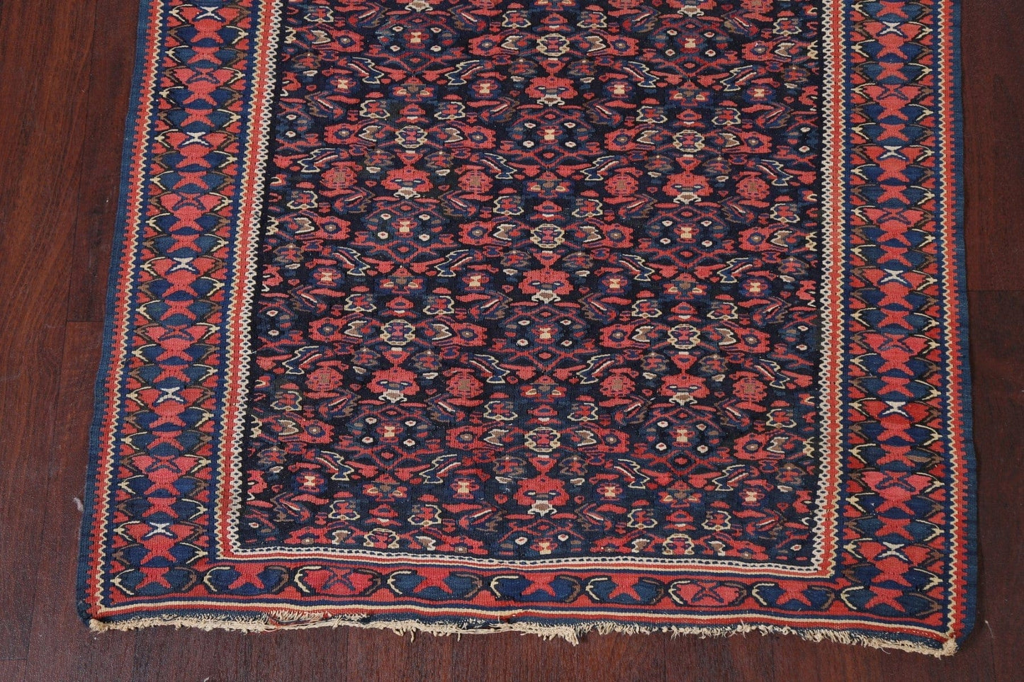 Vegetable Dye Senneh Persian Area Rug 4x5