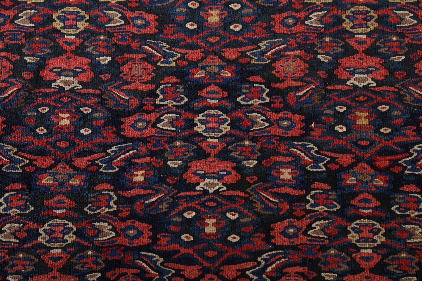 Vegetable Dye Senneh Persian Area Rug 4x5