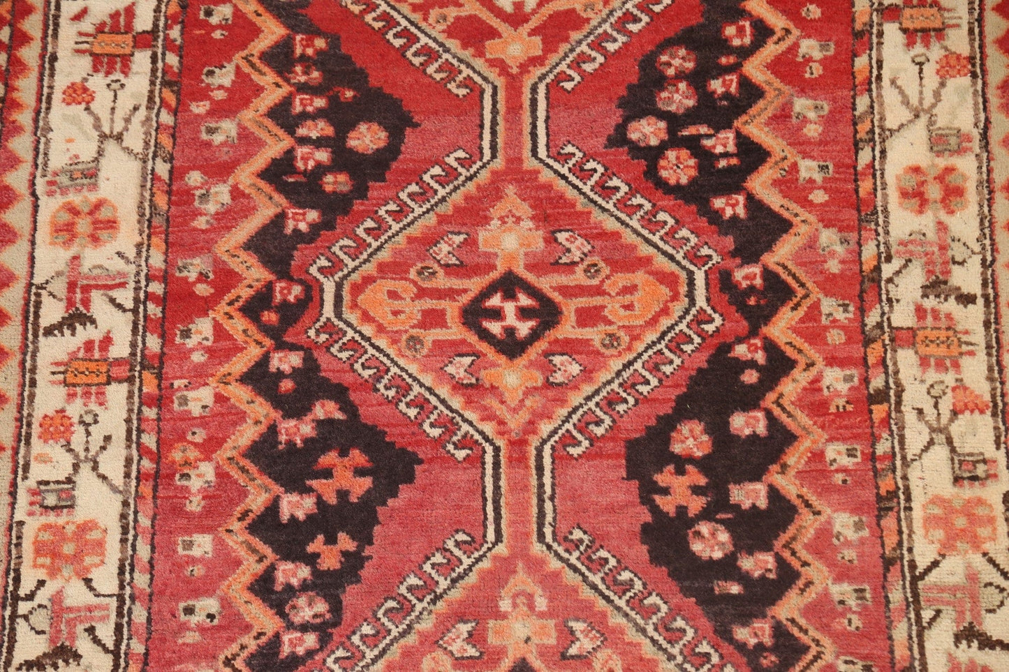 100% Vegetable Dye Tribal Shiraz Persian Area Rug 5x9