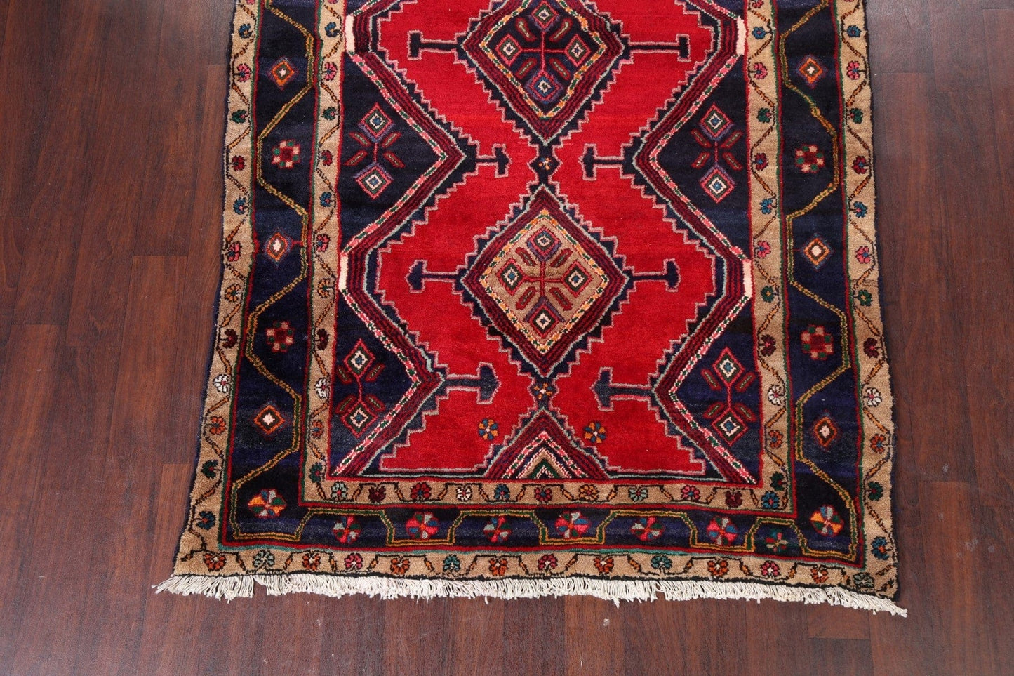 Geometric Hamedan Persian Area Rug 5x9