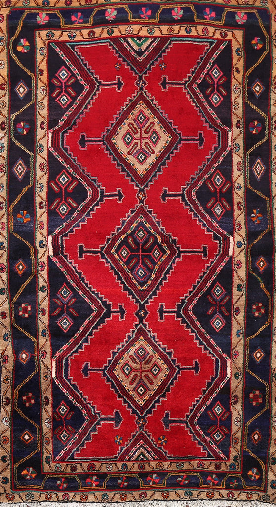 Geometric Hamedan Persian Area Rug 5x9