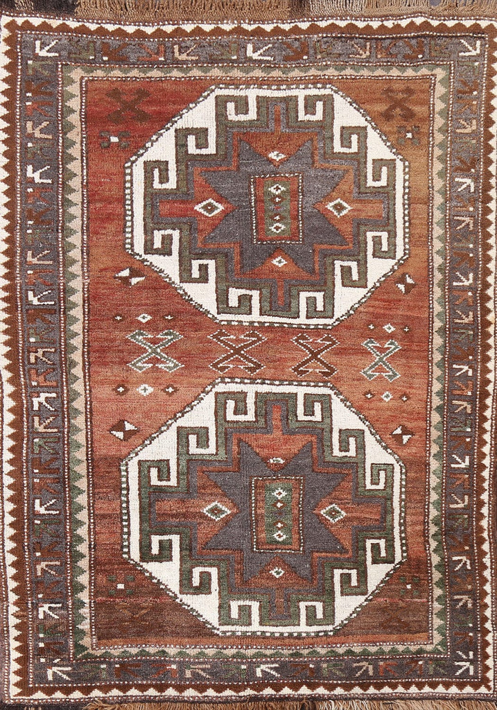 Natural Dye Tribal Anatolian Oriental Area Rug 4x5