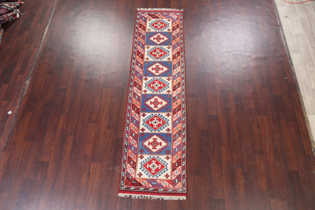 Geometric Anatolian Oriental Area Rug 3x9