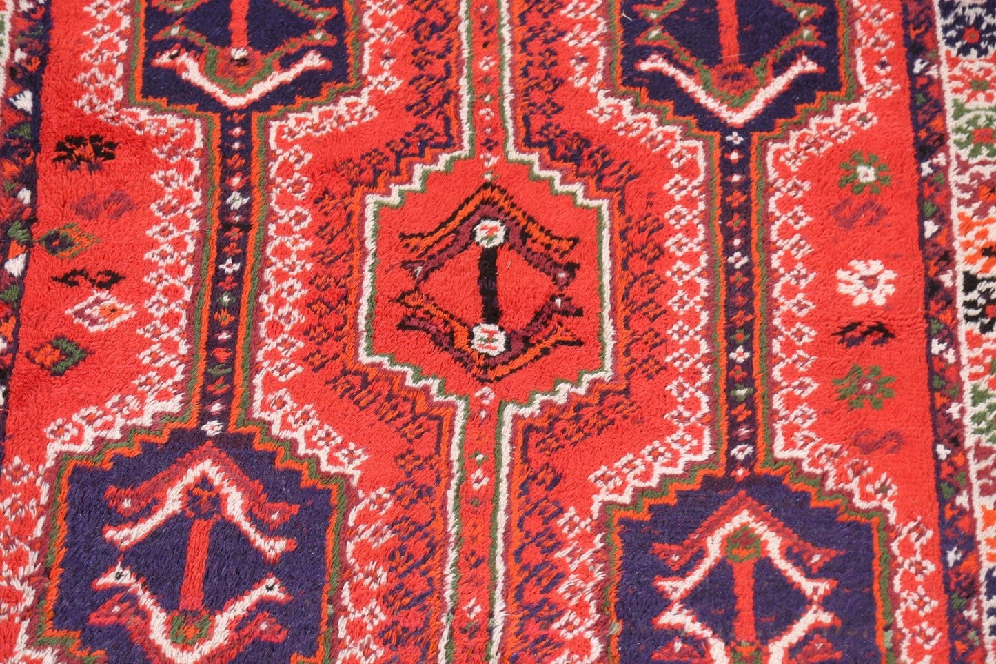 Tribal Geometric Shiraz Persian Area Rug 5x9