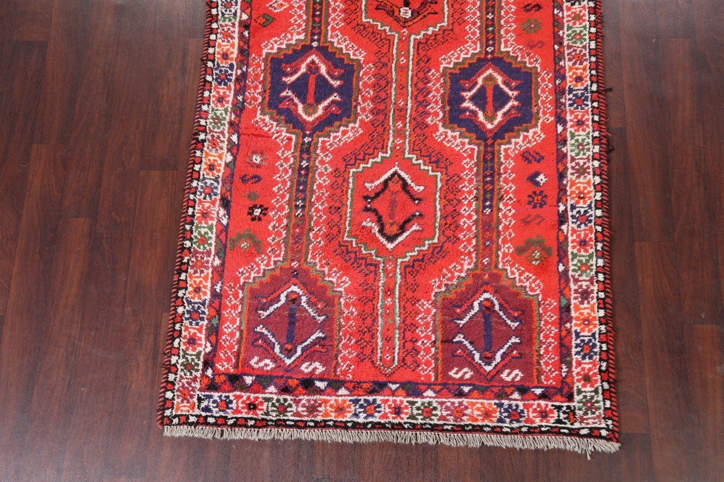 Tribal Geometric Shiraz Persian Area Rug 5x9