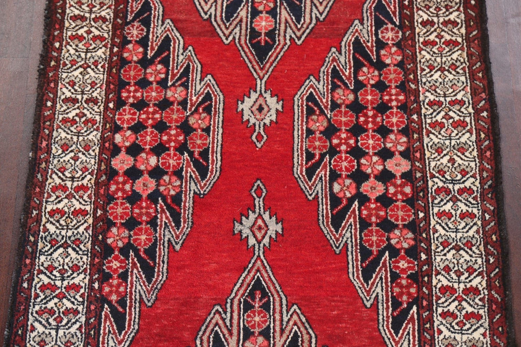 Geometric Bakhtiari Persian Runner Rug 4x10