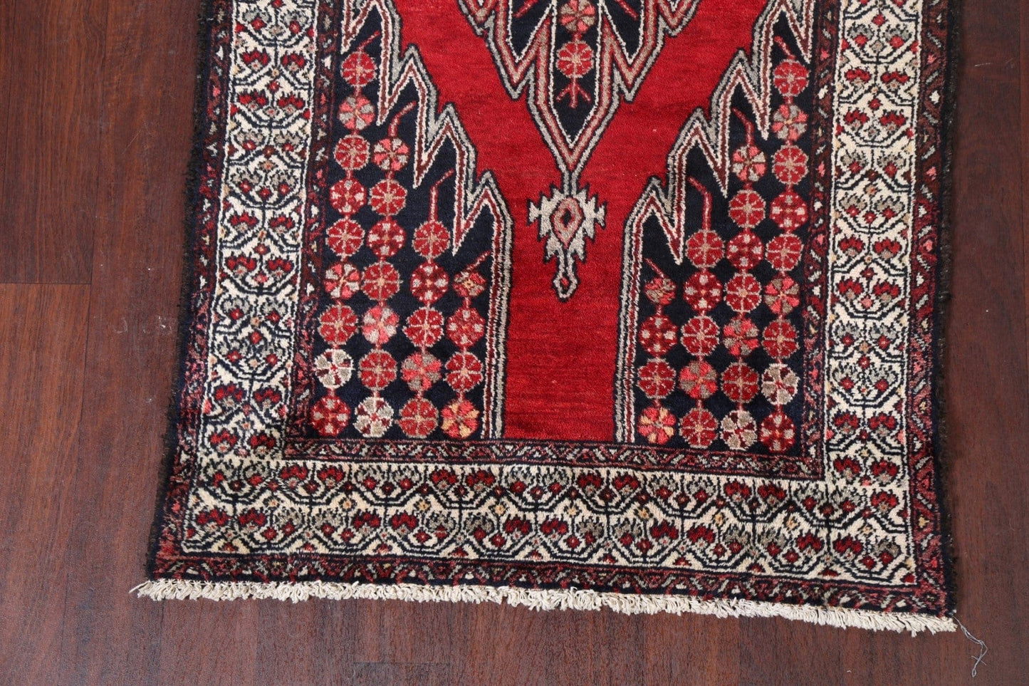 Geometric Bakhtiari Persian Runner Rug 4x10