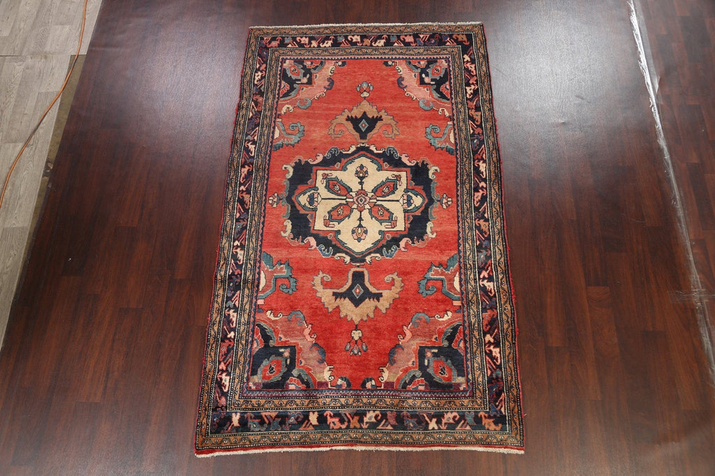 Geometric Hamedan Persian Area Rug 5x9