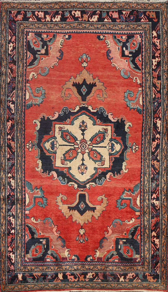 Geometric Hamedan Persian Area Rug 5x9